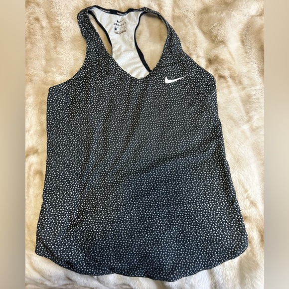 Nike Women's Black and White Court Pure Tennis Tank Top - Picture 1 of 4